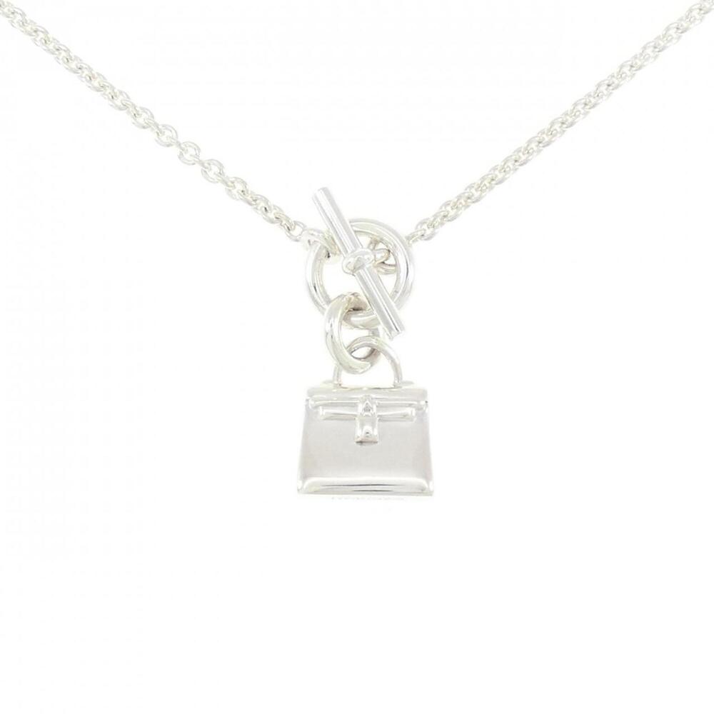 HERMES Silver Necklace